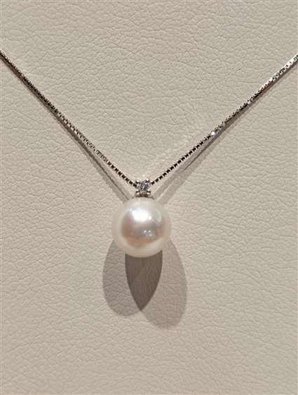 Collana Davite & Delucchi Donna CLASSIC LINE in Oro bianco Perla CLNP11251 - CLNP11251